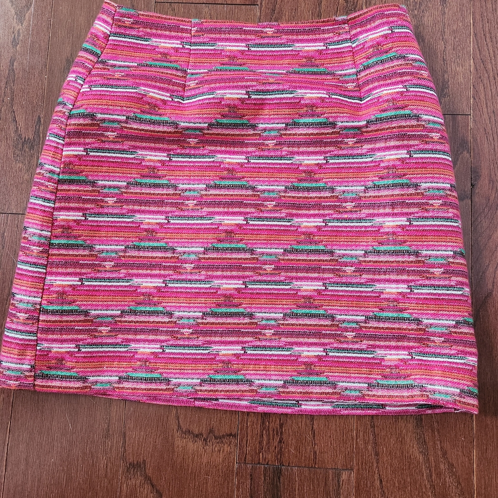 Colorful Patterned Women's Skirt Loft Size 2
